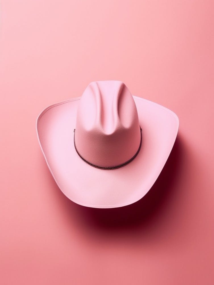 Cowgirl-Hut Pastell Illustration 1
