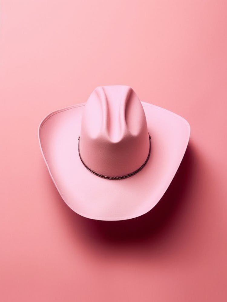 Cowgirl Hat Pastel Illustration 1