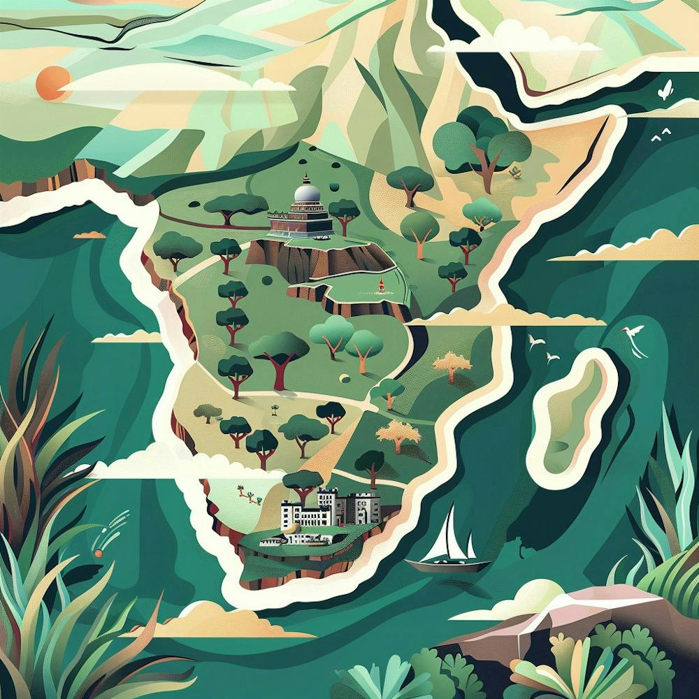 African Map Illustration
