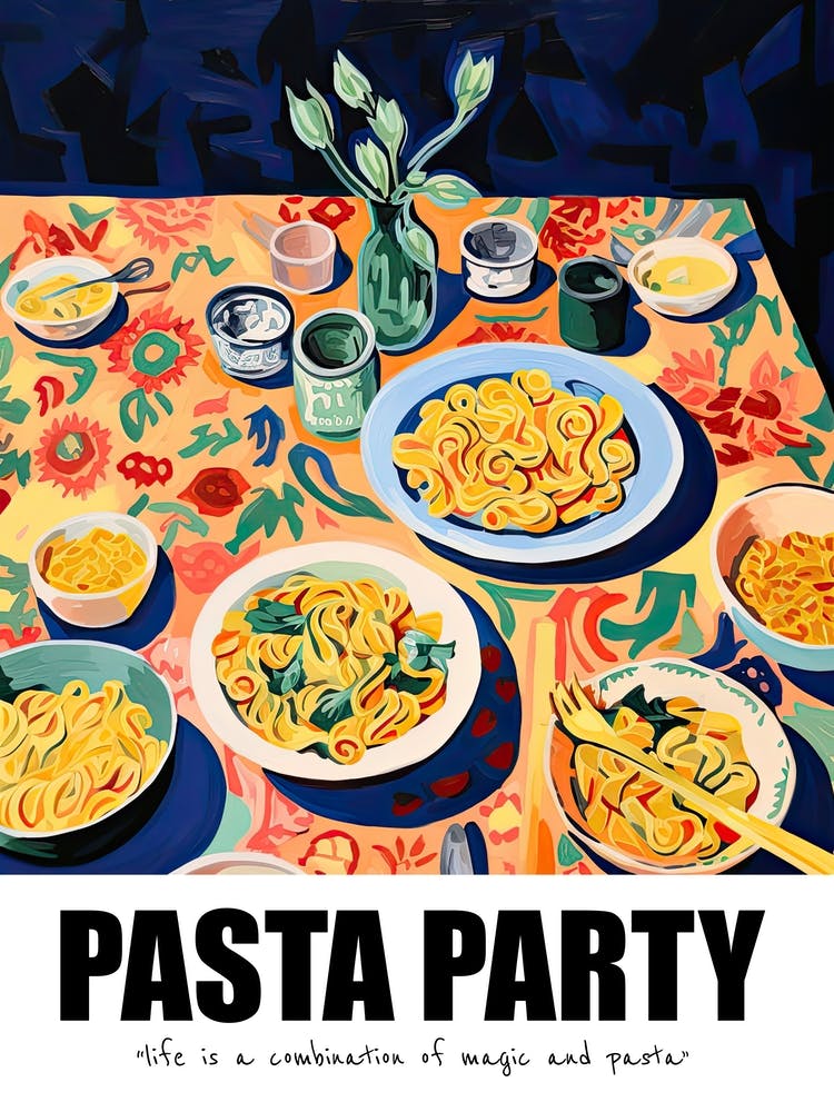 Pasta-Party, Matisse-inspiriert 05