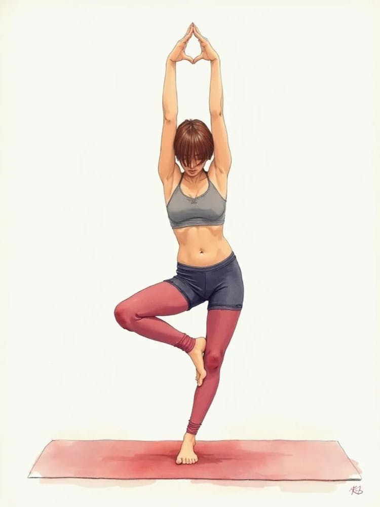 faceless yoga art 1