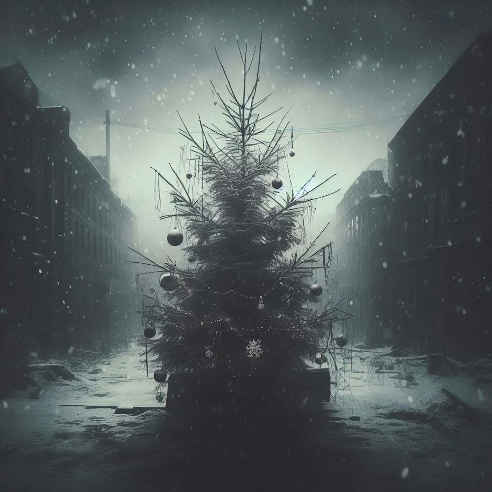 Dunkle Weihnachtsstimmung