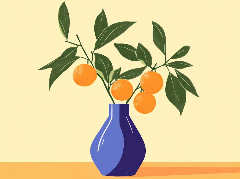 Oranges In A Vase 14