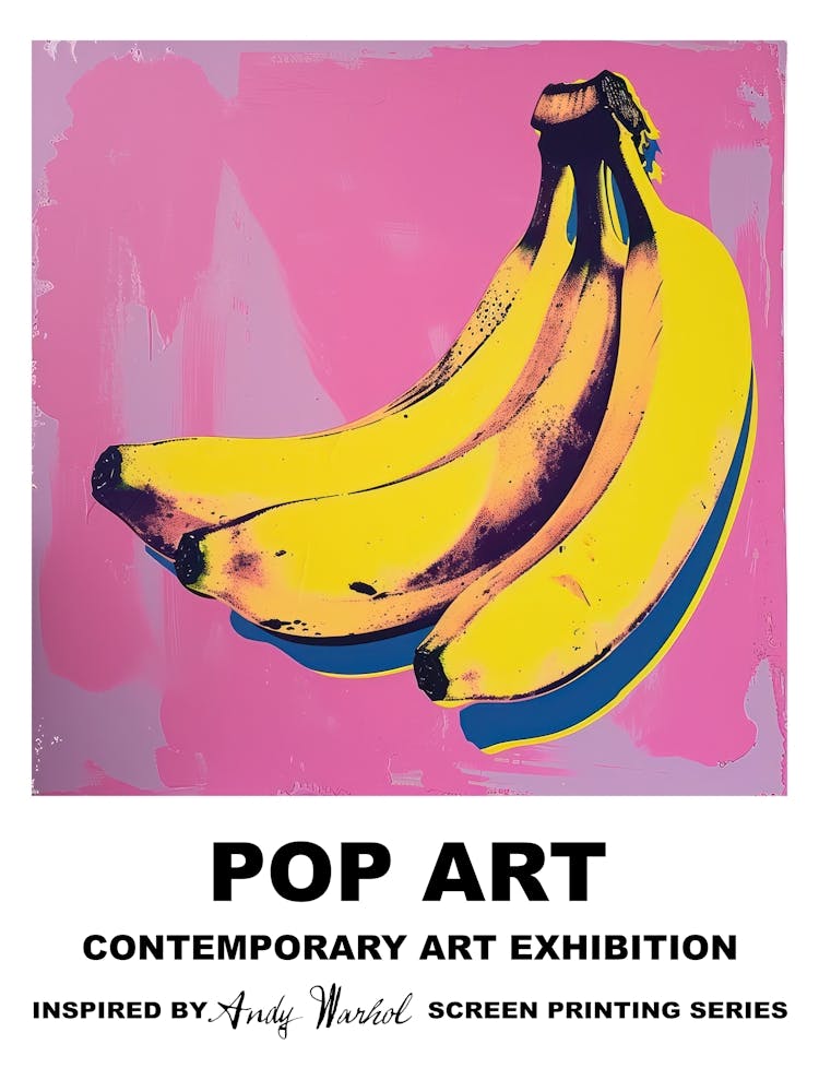 Poster Bananas Pop Art 4