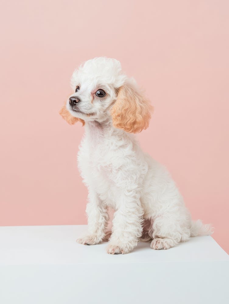 Poodle Puppy. Generated AI. 1