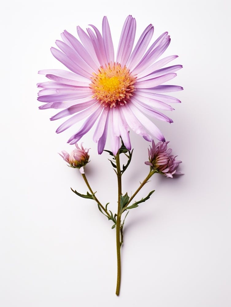 Pressed Flower Botanical Art Asters 2