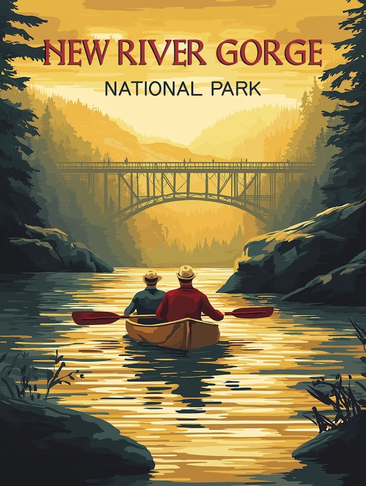 Captivating New River Gorge National Park Poster