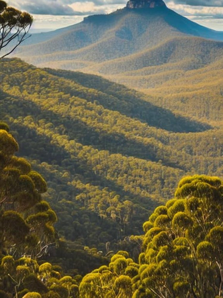 Blue Mountains National Park 2 Australia Vintage Poster