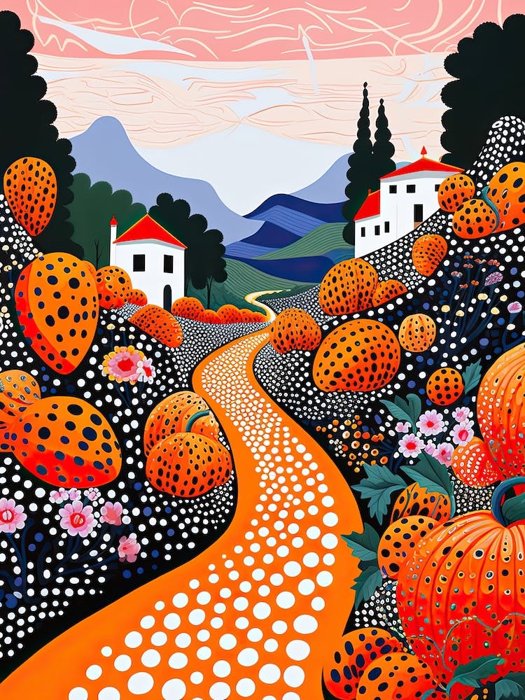 Ravello, Italy, Illustration In The Style Of Pop Art 1