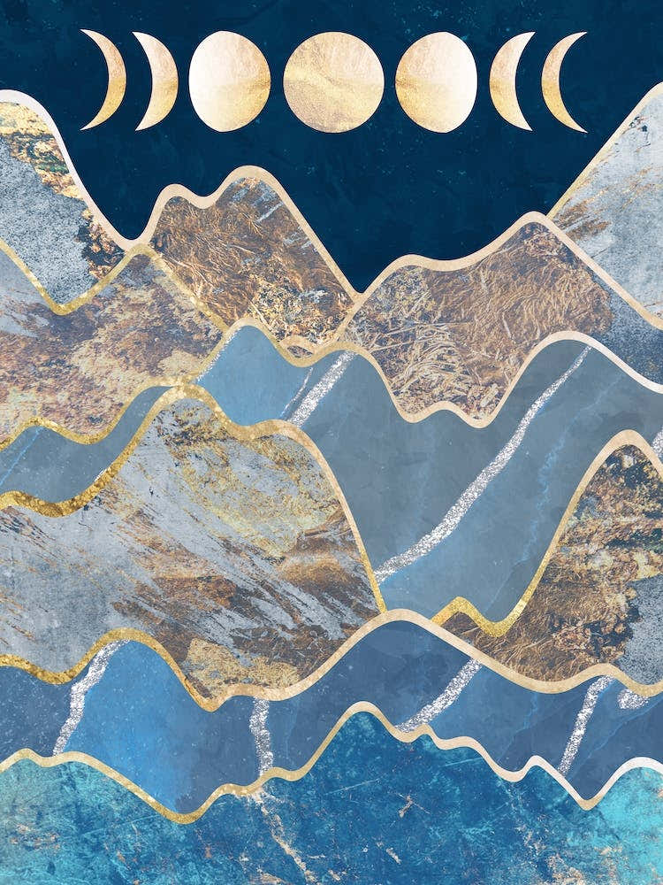 Moon Phases Canvas Art