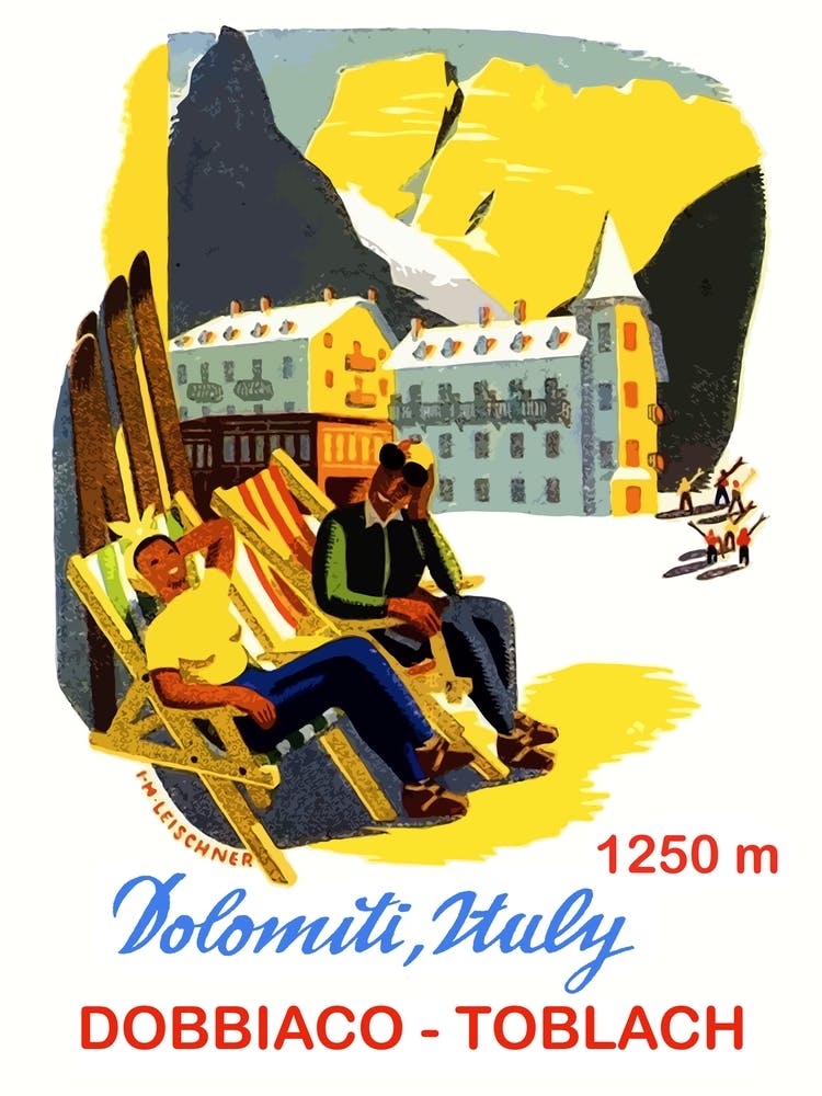 Sunbathing In Dolomiti, Italy