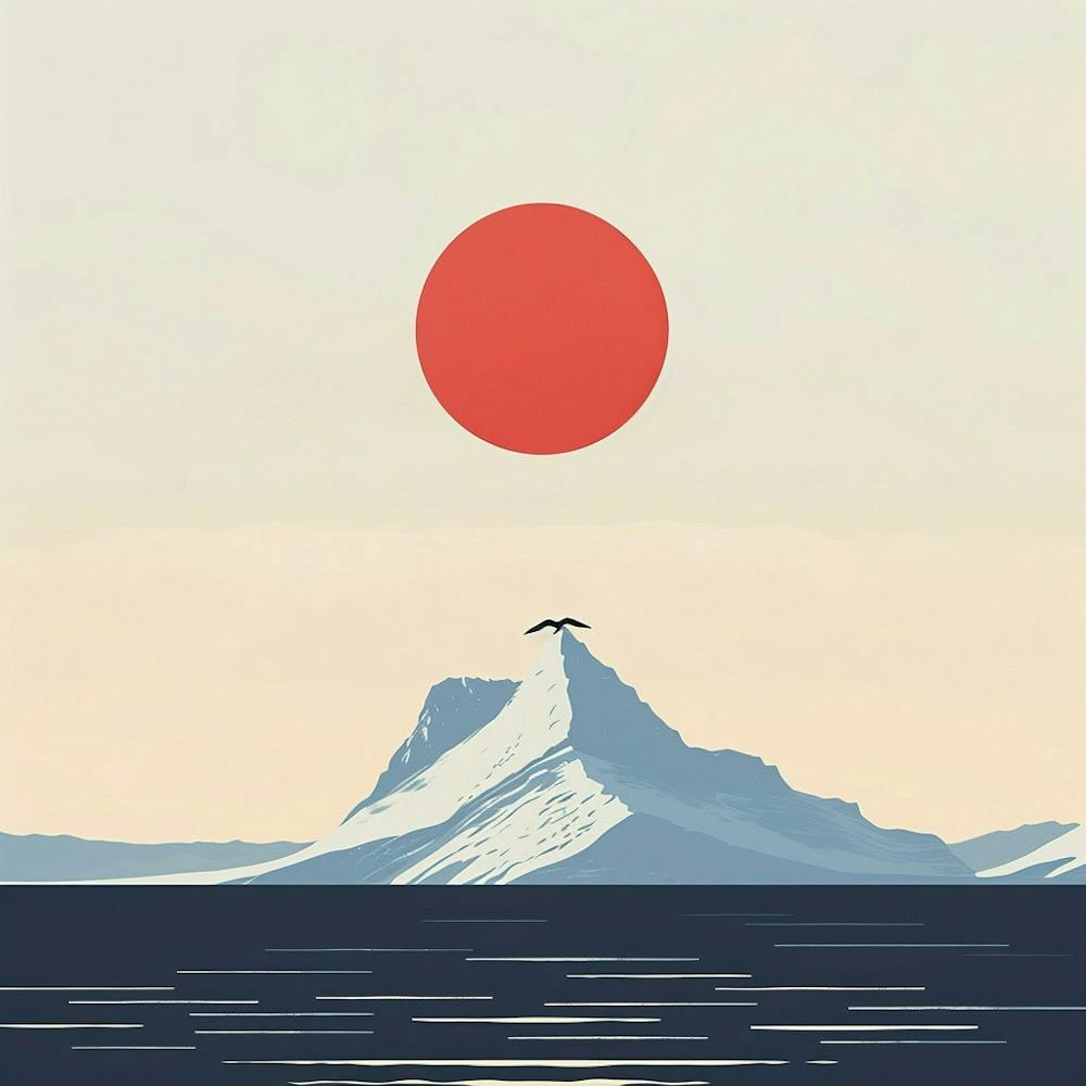 Arktischer Sonnenaufgang