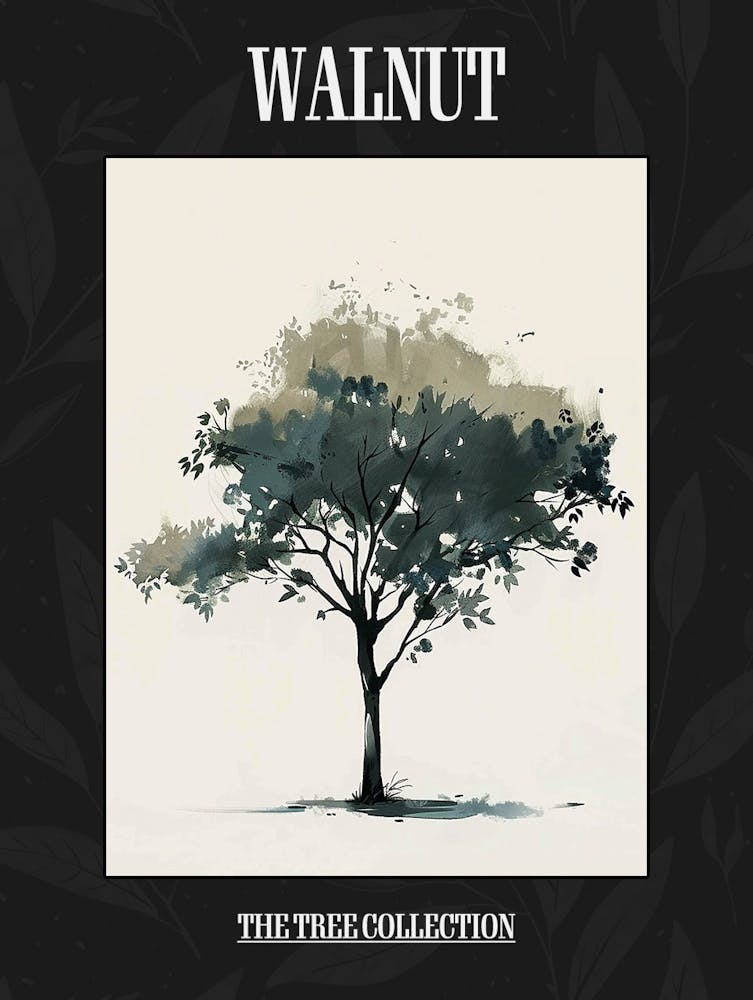 Walnut Tree Pixel Illustration 4 Poster