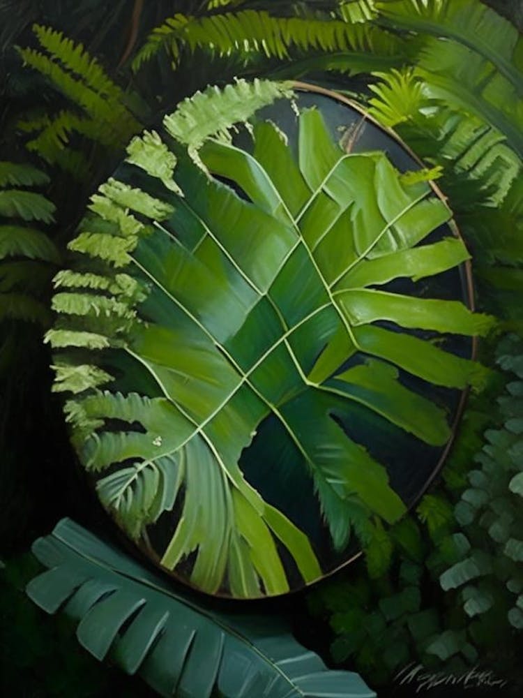 Shield Fern Cézanne Style
