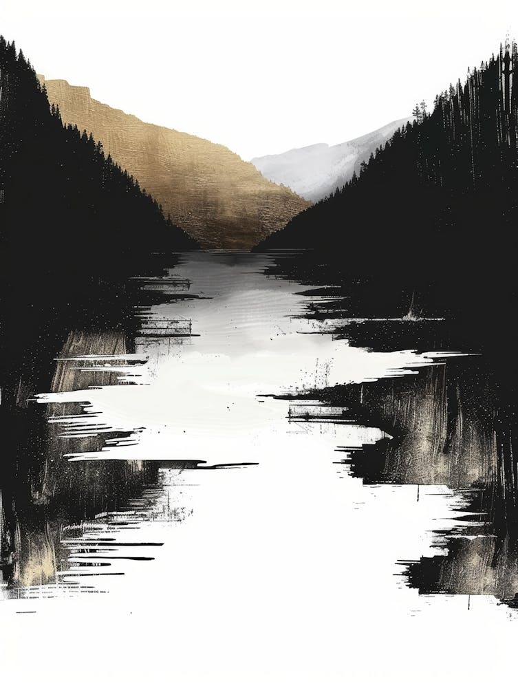 Lac dans les montagnes 2