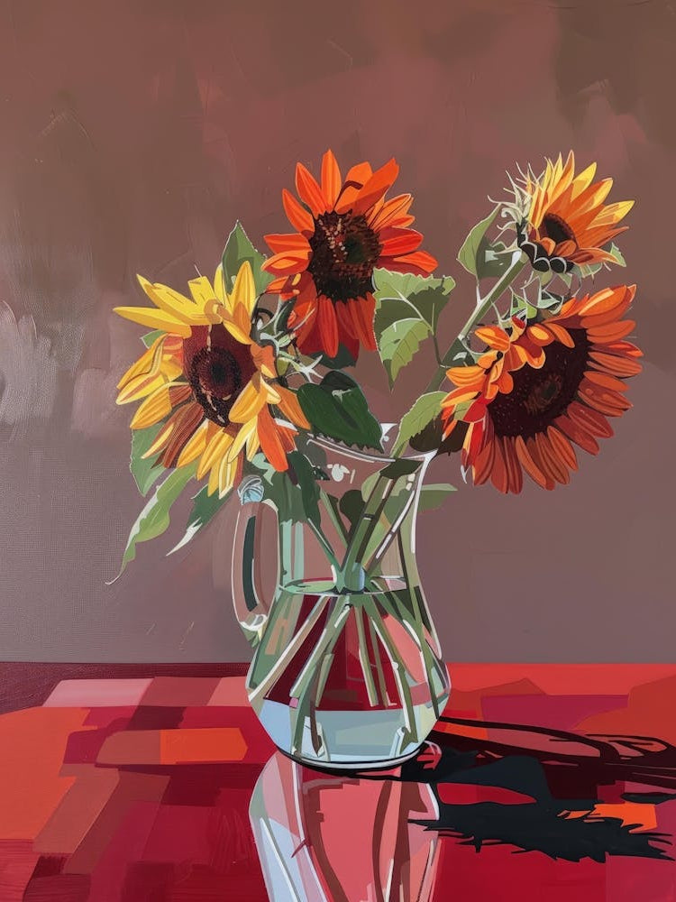 Sunflowers In A Vase 21
