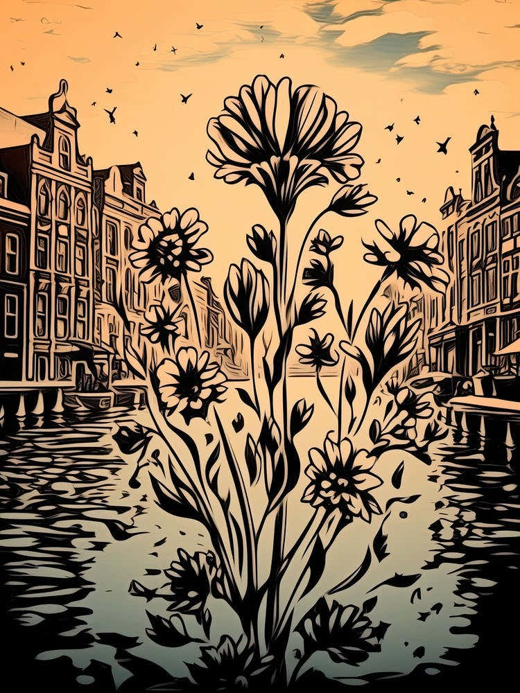 Amsterdam, Flower Collage 3