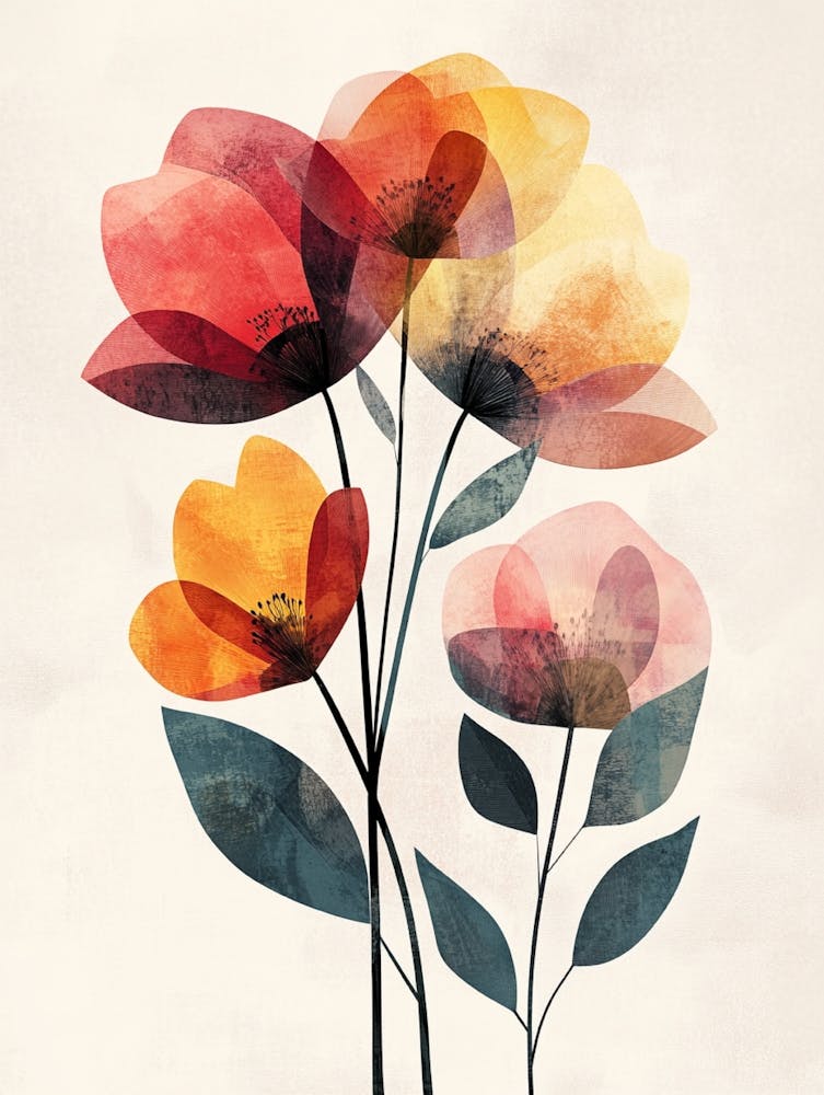 Aquarellblumen