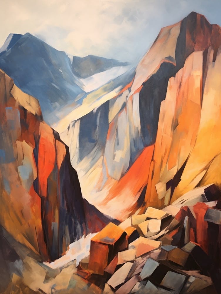 Crinkle Crags England 2 Mountain Painting