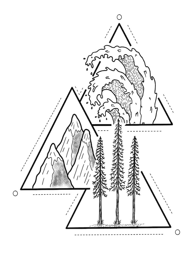 Elemental Trio Illustration