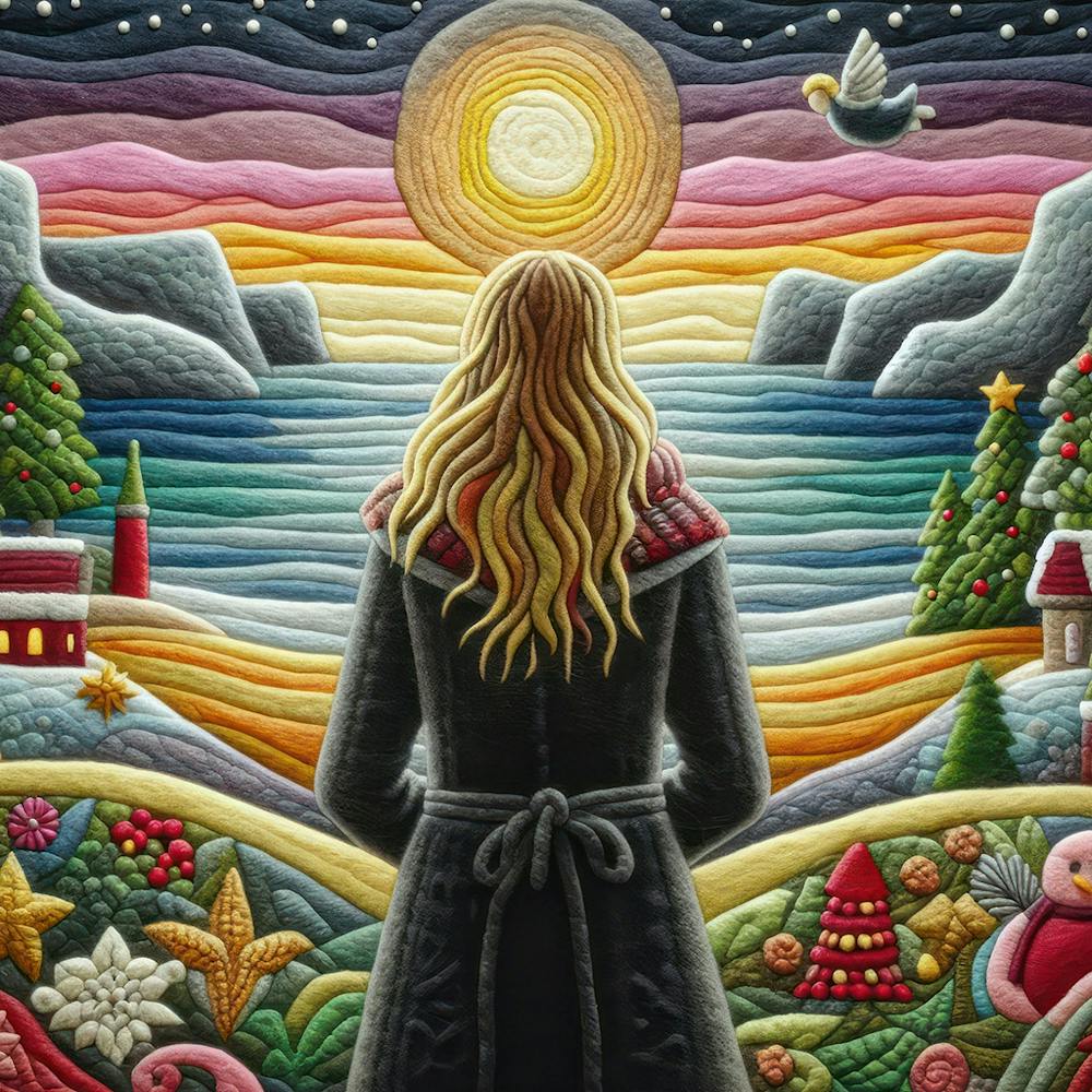 Blonde Women and Angel