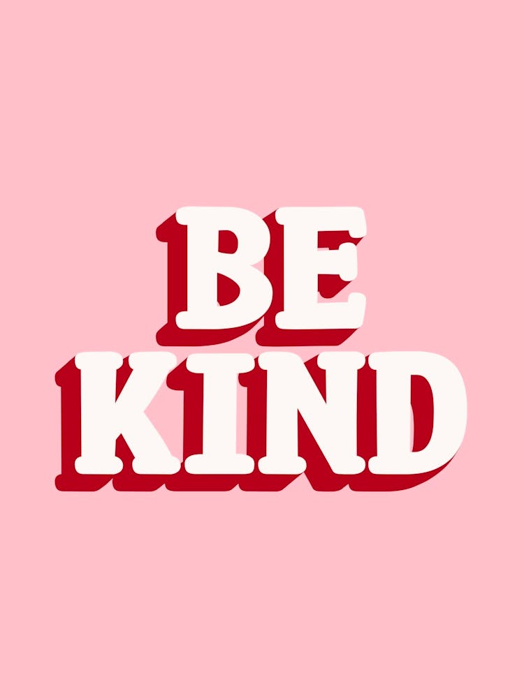 Be Kind Pink and Red 1