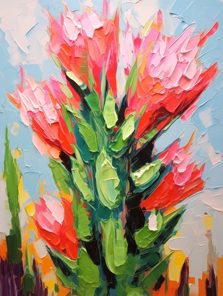 Cactus Painting Devils Tongue 4