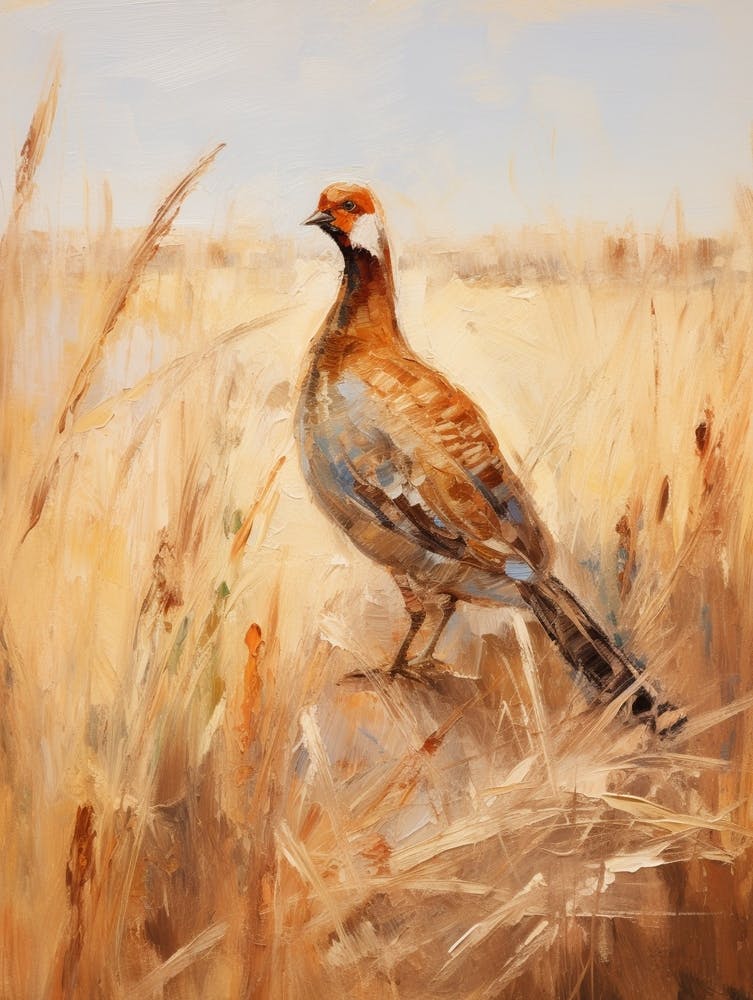 Peinture D'Oiseau Faisan 3