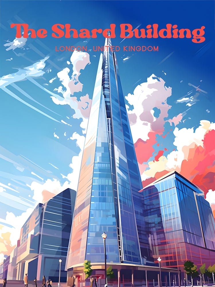 The Shard London London Bridge Tower Modern Travel Art