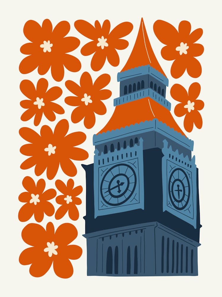 Voyage Big Ben London Floral rouge