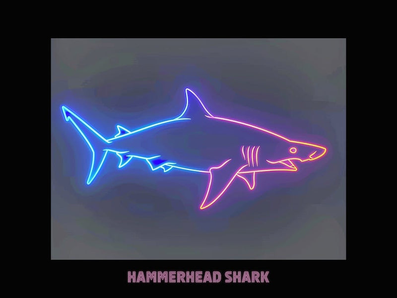 Pink Aqua Hammerhead Shark Poster 4