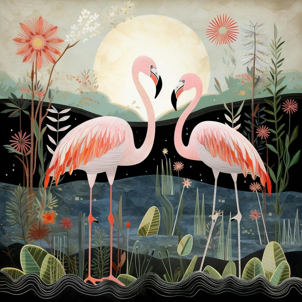 Bird In Nature Flamingo 1