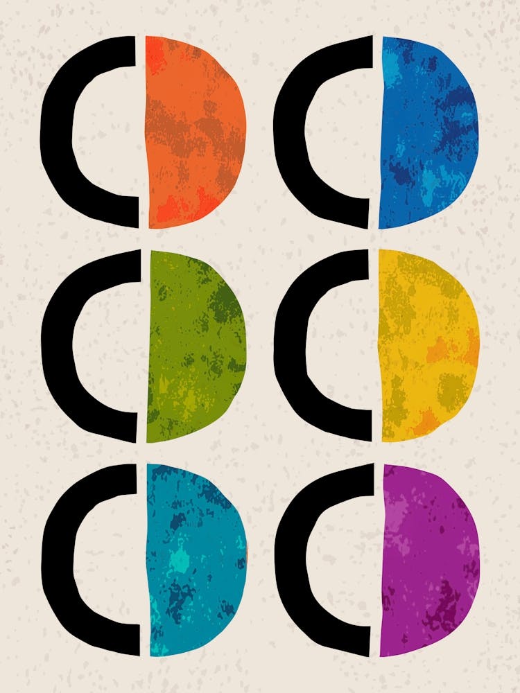 Colorful Minimalist Geometric Design 1