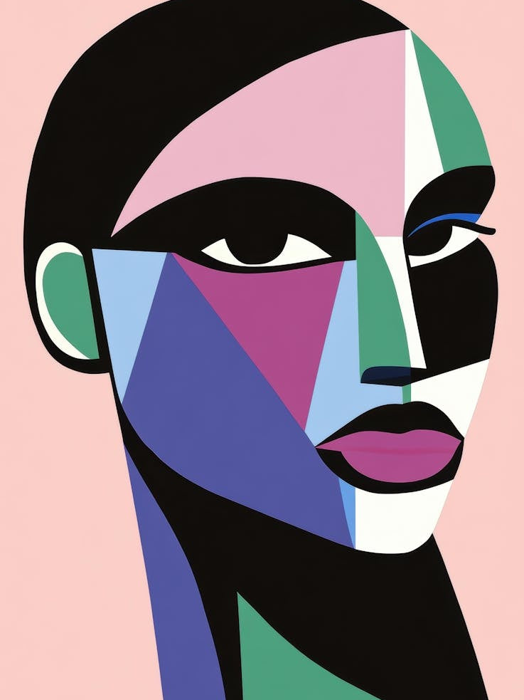 Abstract Portrait Of A Woman 137