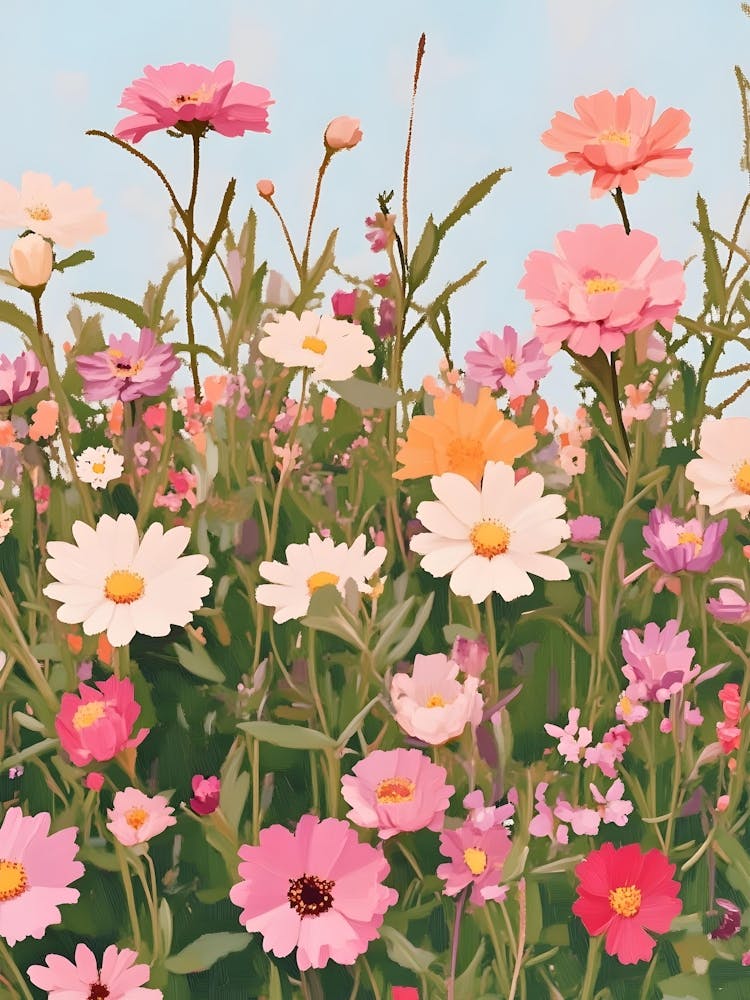 Pink Pastel Flowers