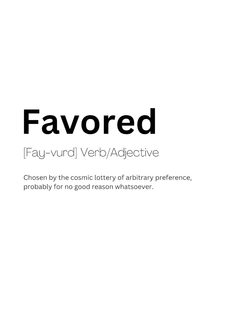 Favored Definition Meaning