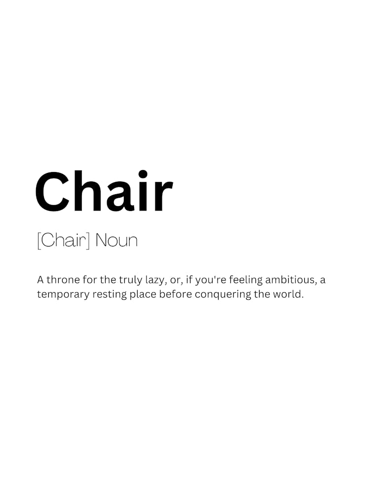 Chair Definition Meaning 1