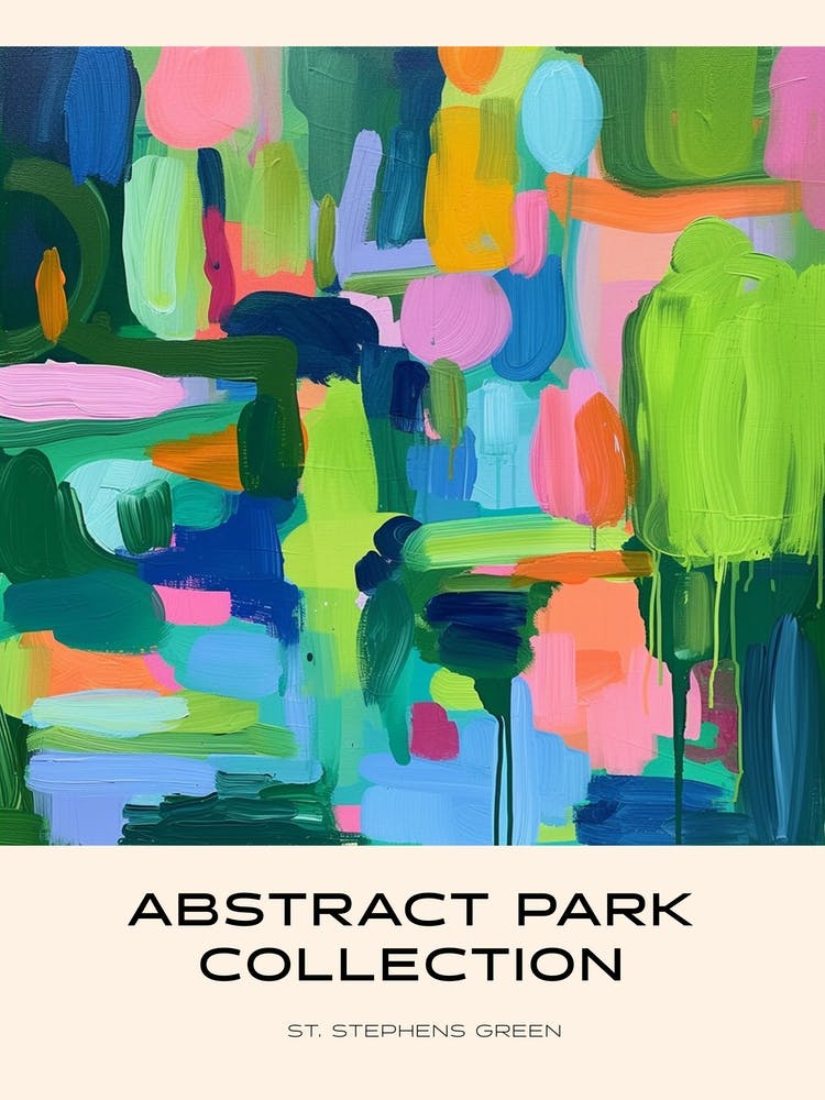 Abstract Park Collection Poster St Stephens Green Dublin 4