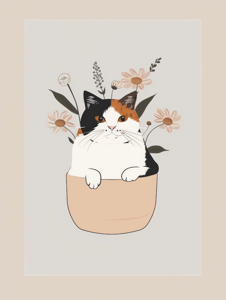 Cat In A Pot 4
