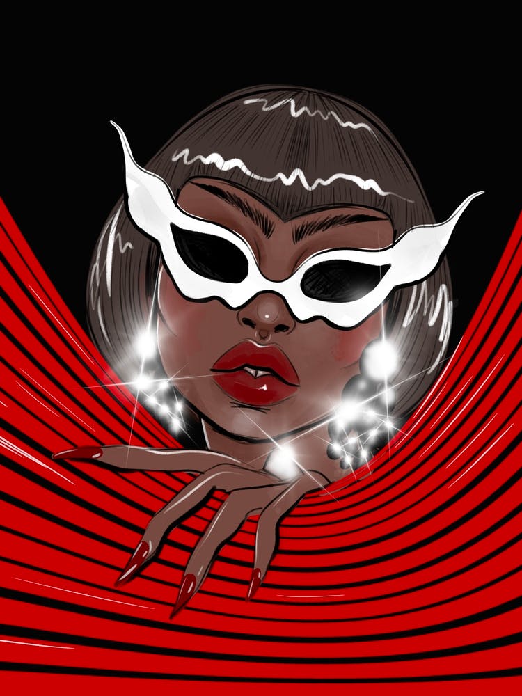 Black Girl In A Mask
