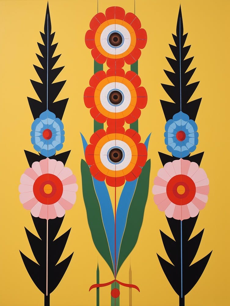 Blumenmotiv Gemälde Gladiole 3