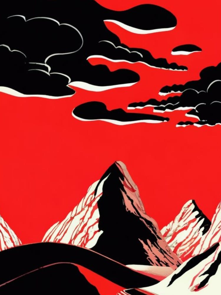 Red Mountain Landscape