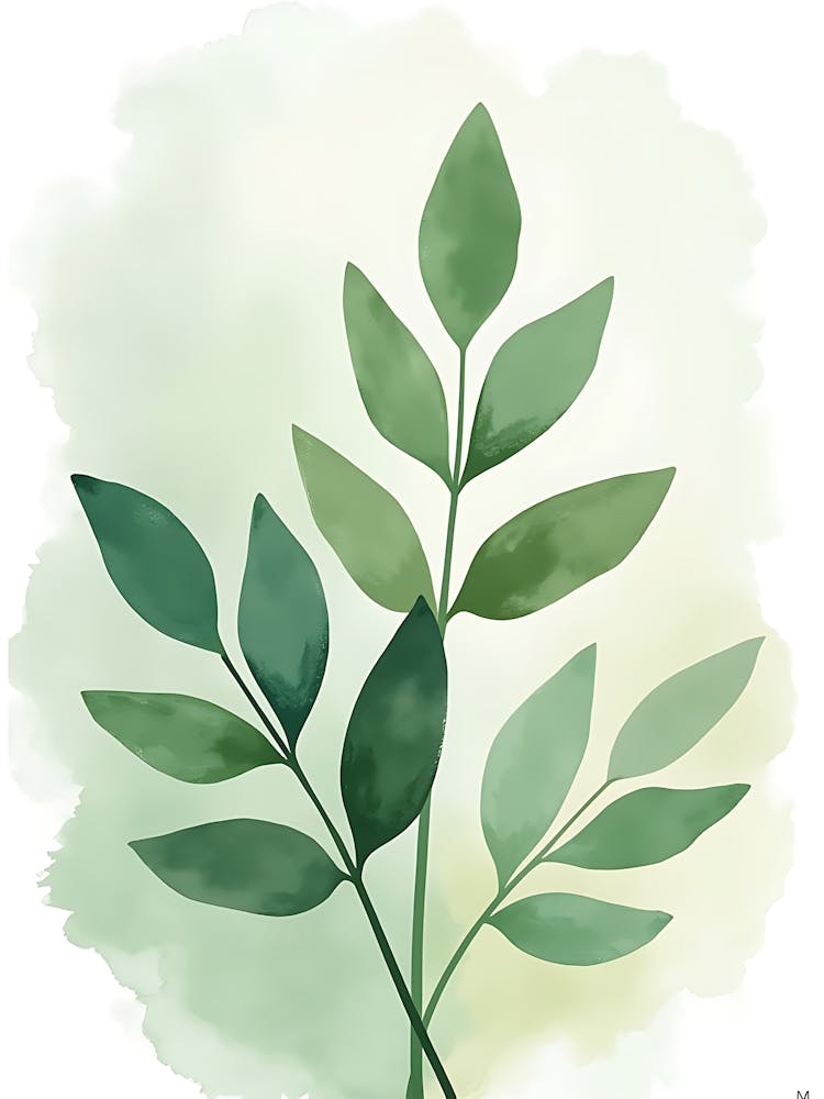 Abstract Botanical Flow For Interior Aesthetics 1