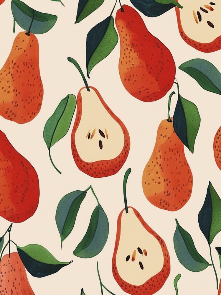 Pear Pattern Illustration 2