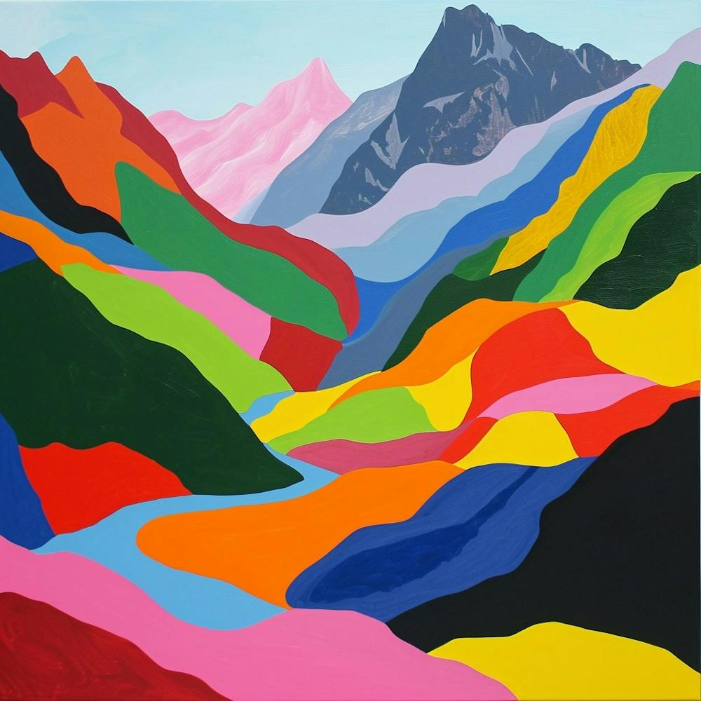 Colourful Abstract Vanoise National Park France 2