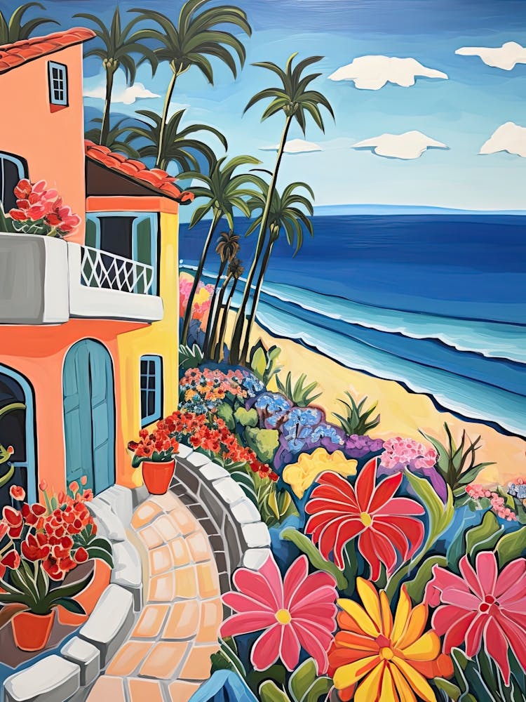 Laguna Beach, California, Matisse And Rousseau Style 2