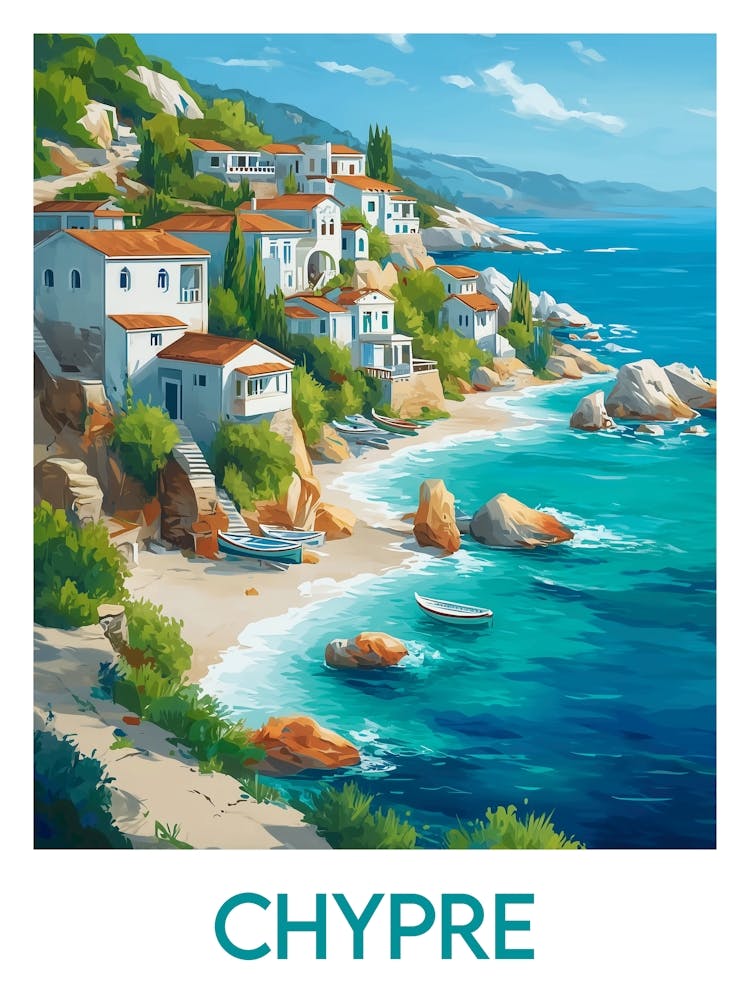 Affiche de voyage Chypre 1