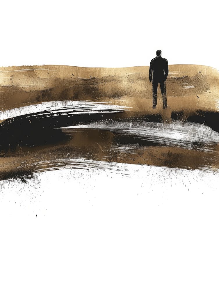 Man In The Desert