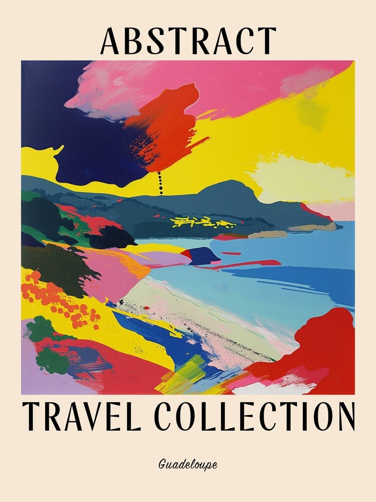 Abstract Travel Collection Poster Guadeloupe 4