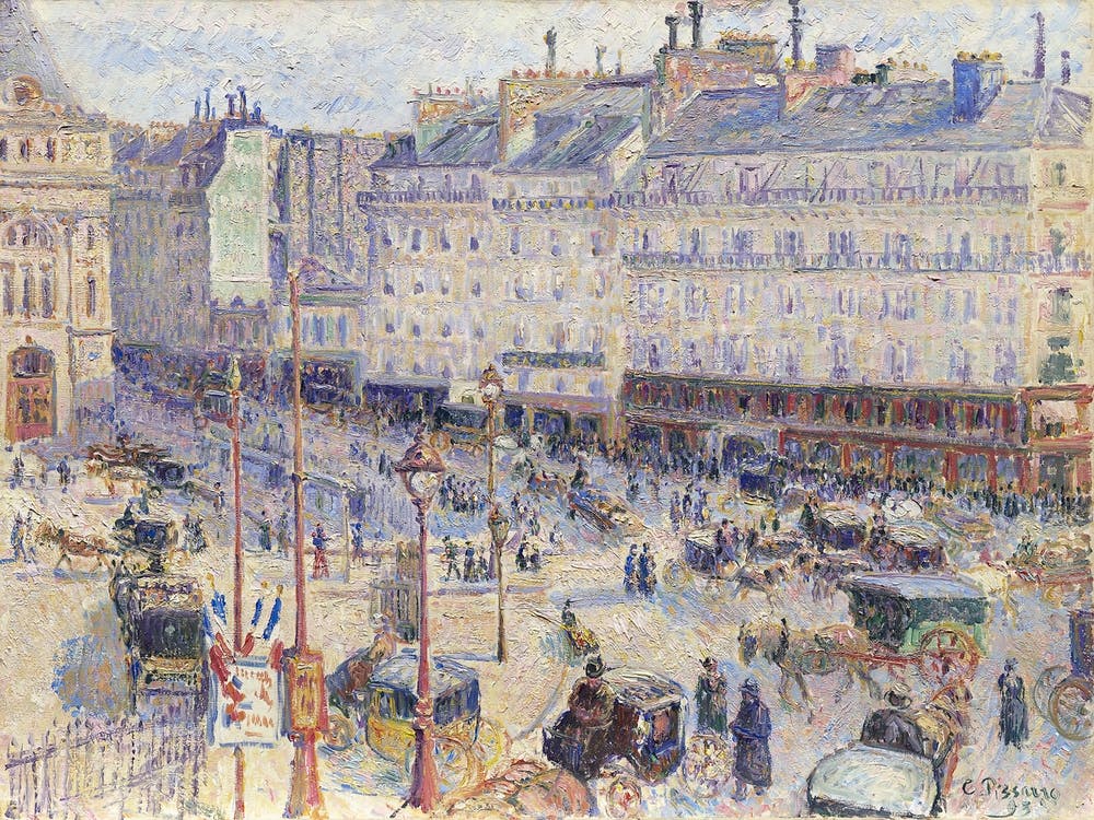 The Place Du Havre, Paris (1893), Camille Pissarro